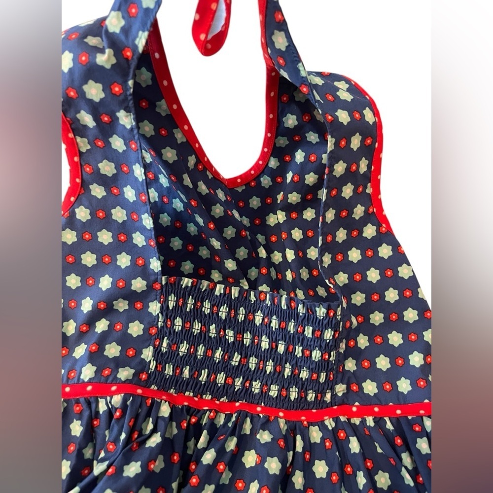 Wildflowers Daydream Believer Blue Floral Sleeveless Dress Open back Sz 12 - Picture 5 of 6